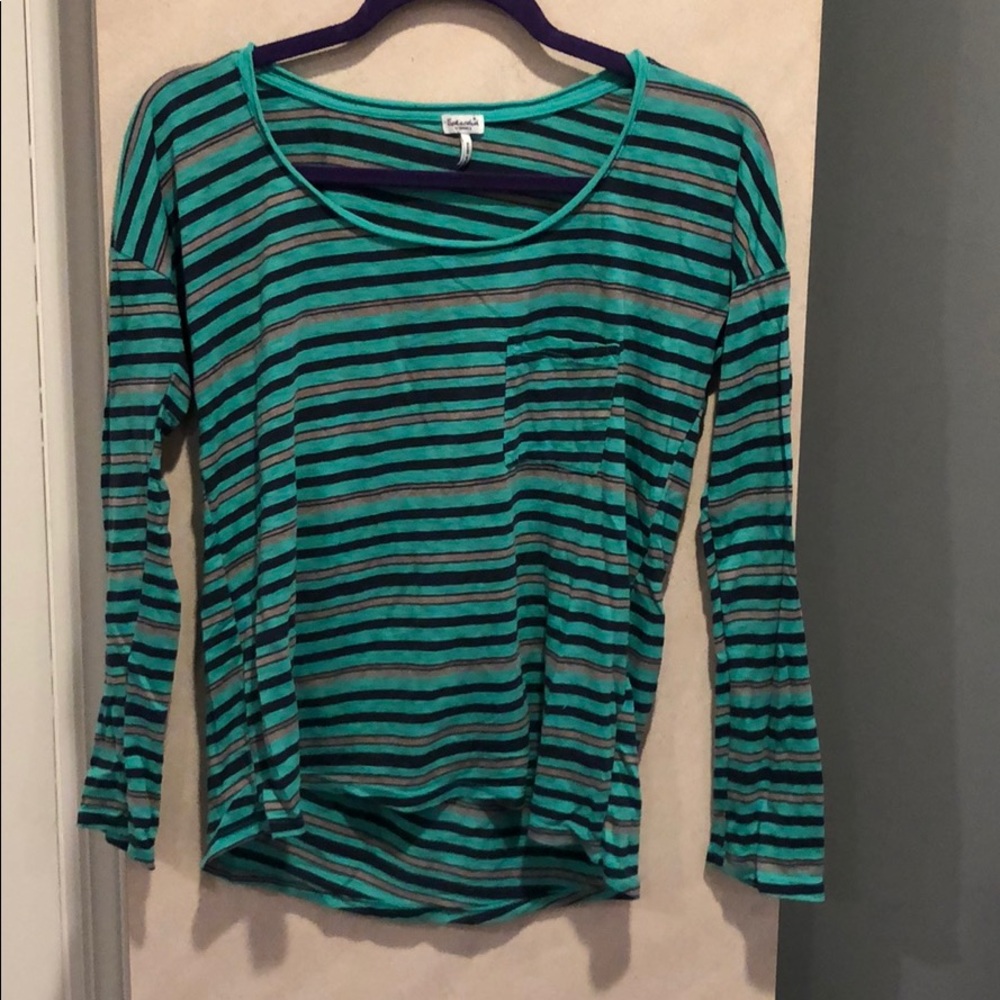 Splendid Long Sleeve Striped Shirt